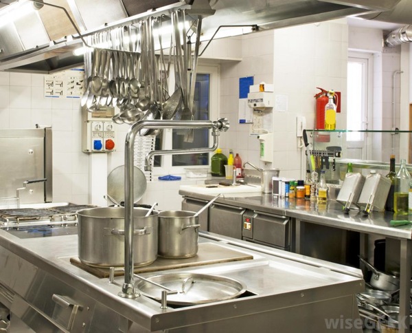 Professional restaurant kitchen