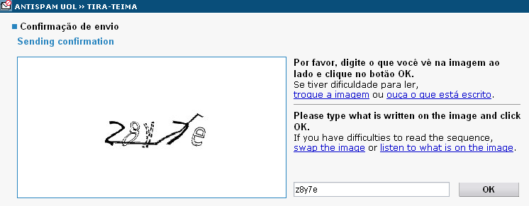 AntiSpam UOL Tentativa 2
