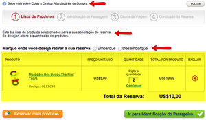 Anotaçoes sobre o carrinho de compra