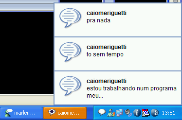 Interrupções do Gtalk