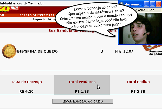 Metáfora da bandeja virtual não cola