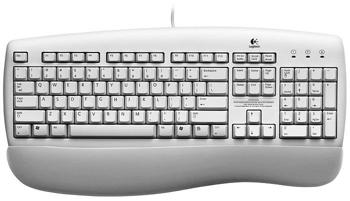 Teclado da logitech sem os botões incômodos