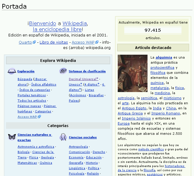 Wikipedia em espanhol