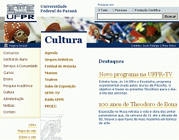 A importância da participação do usuário no projeto de websites institucionais: o caso ufpr.br