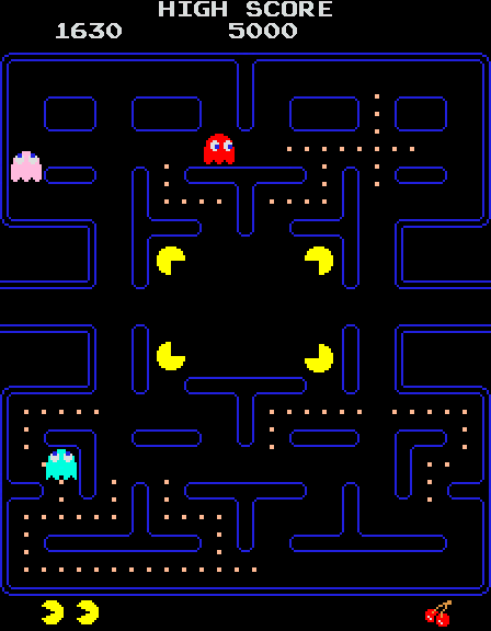 Tela do jogo Pacman
